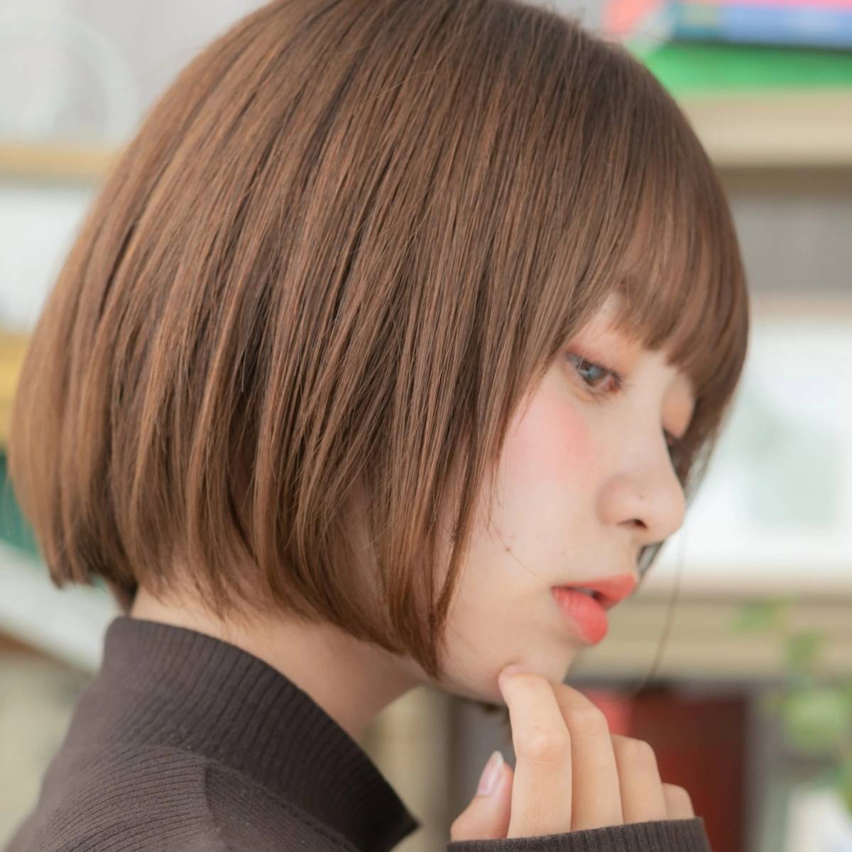 まとまり感シンプルボブ