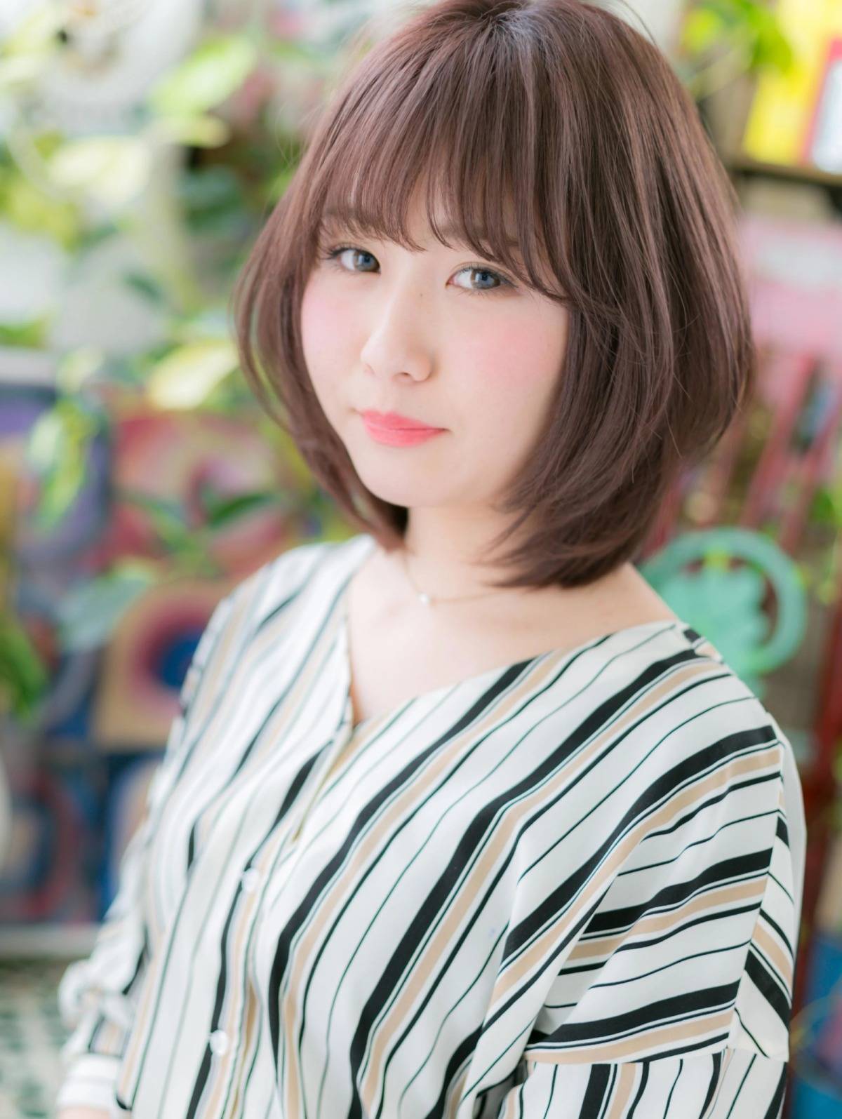 ひし形シルエットボブ