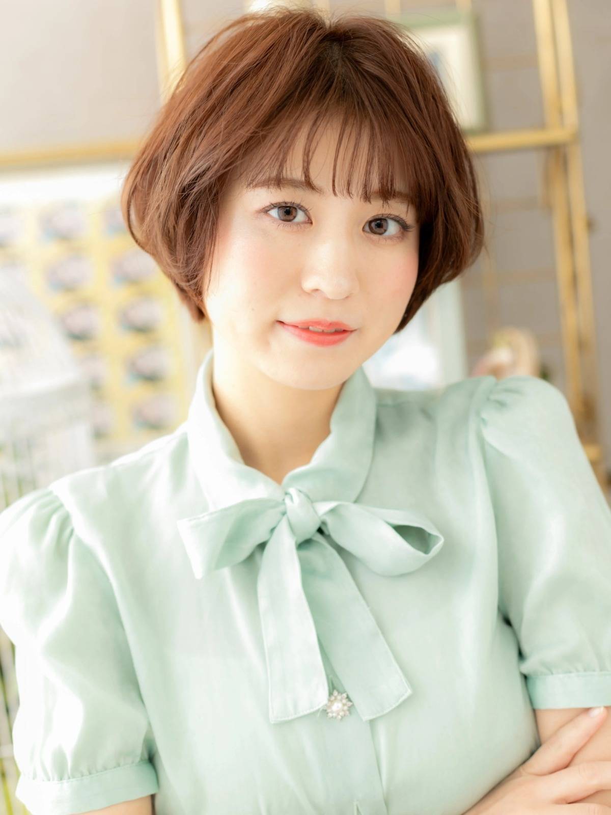 ひし形のふんわりボブ