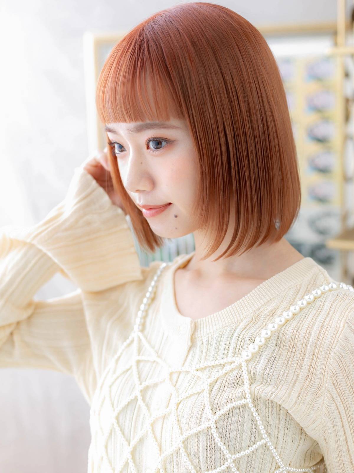 前髪ぱっつんボブ