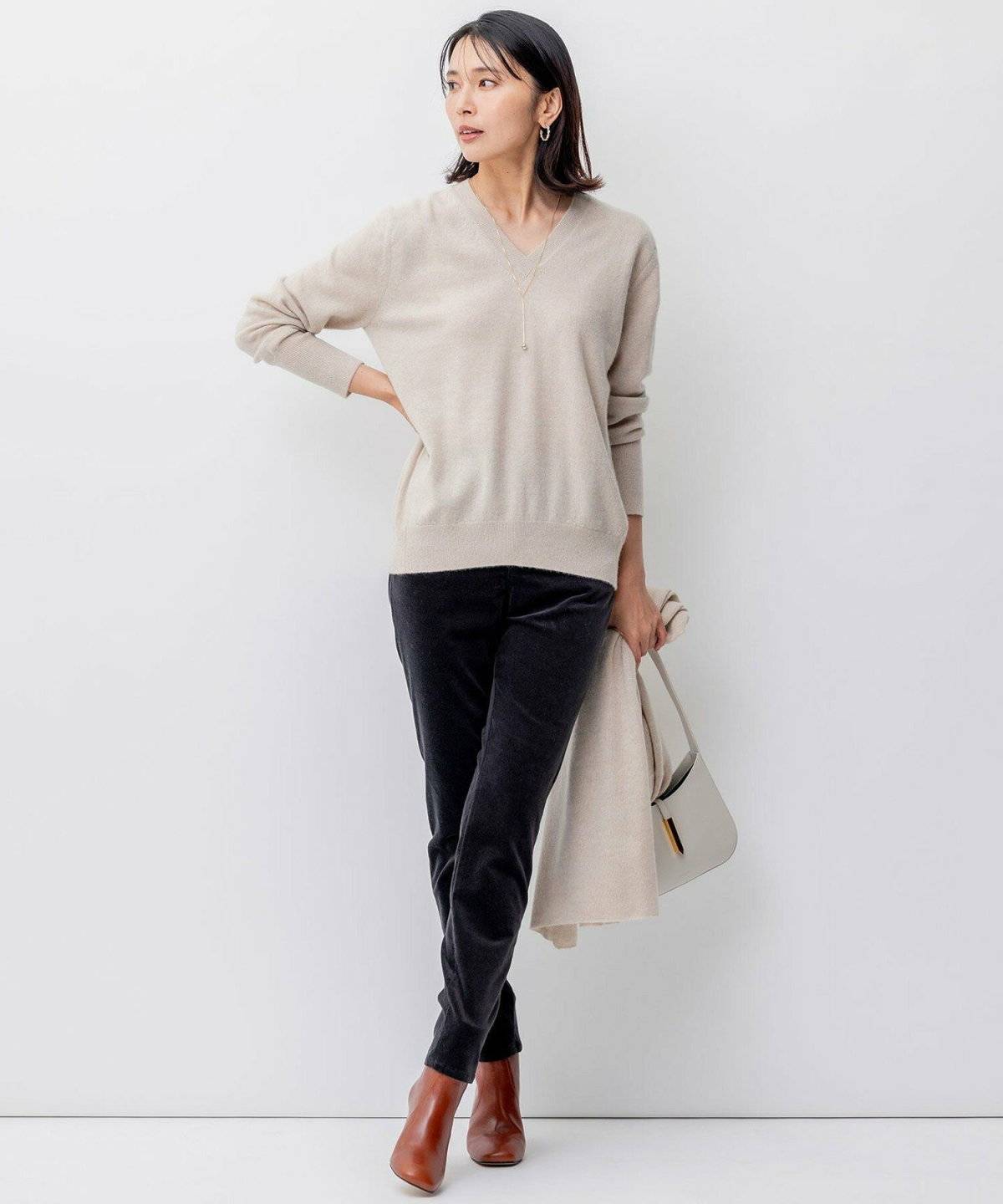 スキニー×ブーツコーデ