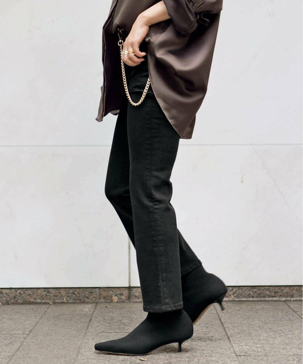 スキニー×ブーツコーデ