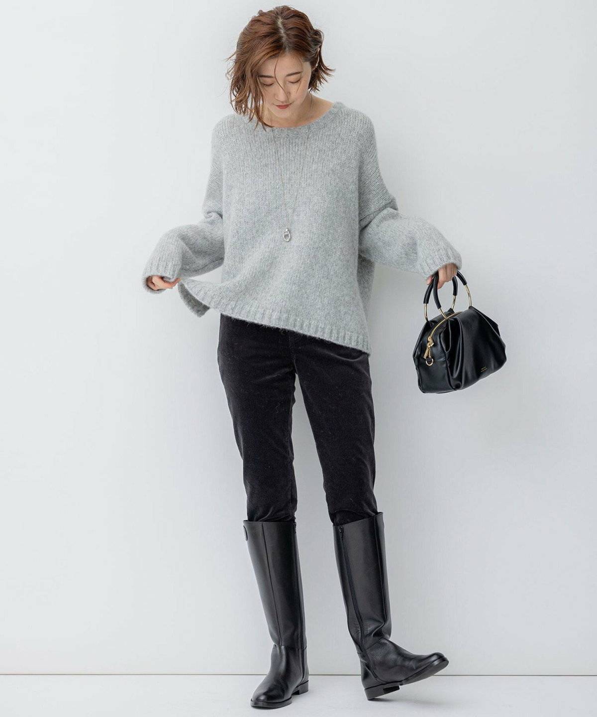 スキニー×ブーツコーデ