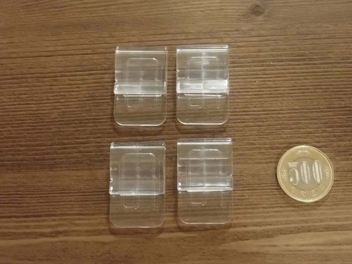 DAISO(ダイソー)：クリアクリップミニ(4個)