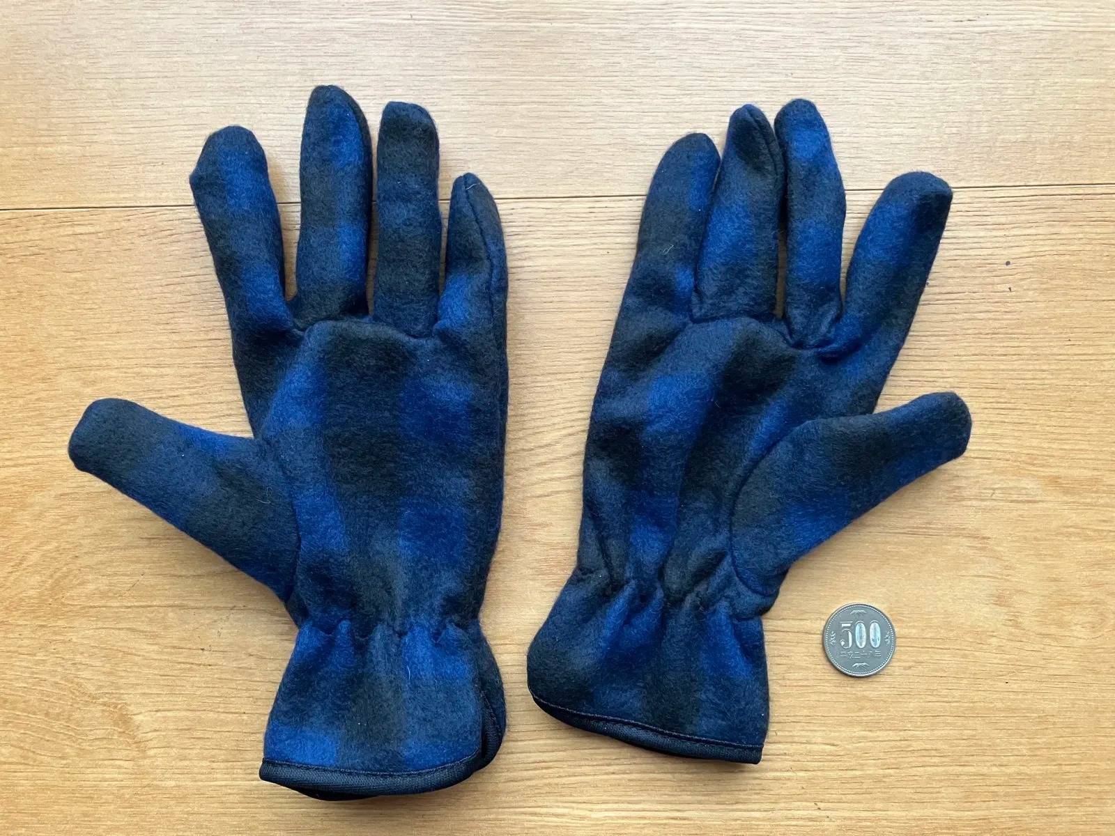 Seria(セリア):メンズ フリース手袋 ダークチェック4