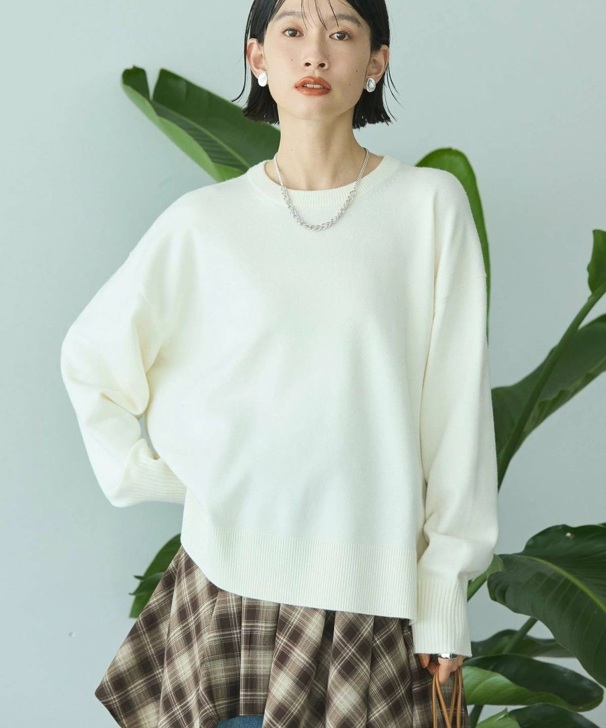 AMERICAN HOLIC バイパチサイドスリットニットプルオーバー