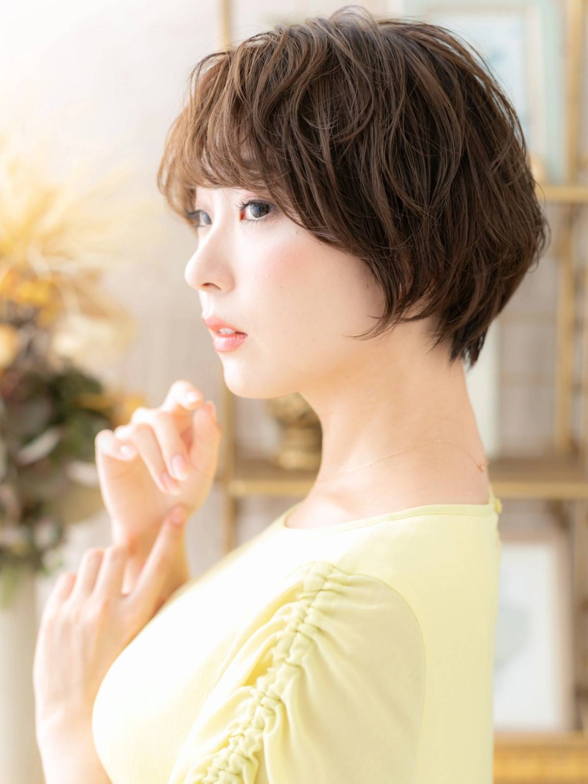 ふんわりパーマショート