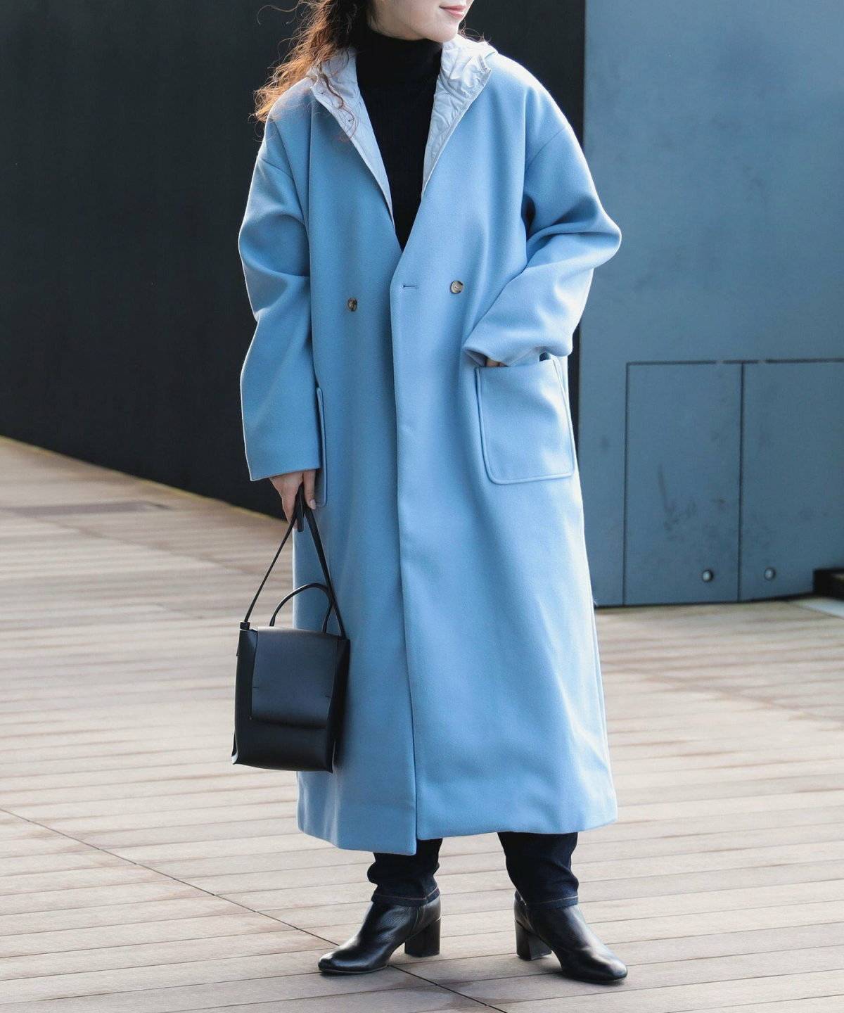 ロングコートコーデ