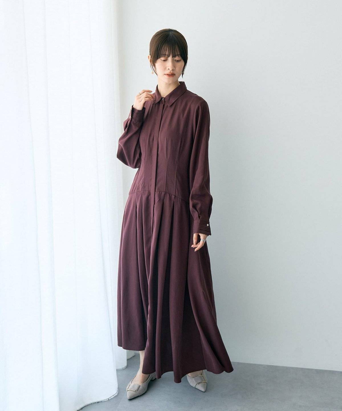 秋冬コーデの女性