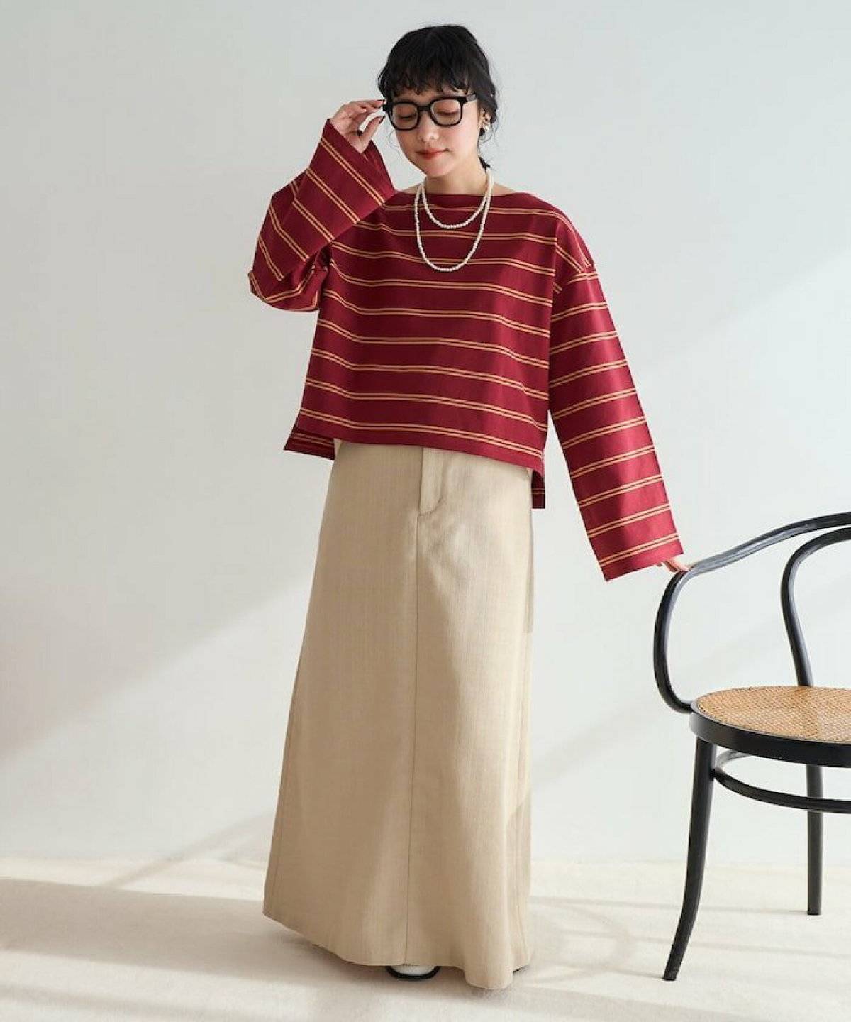 秋冬コーデの女性