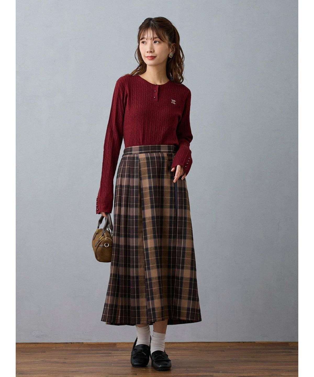 秋冬コーデの女性