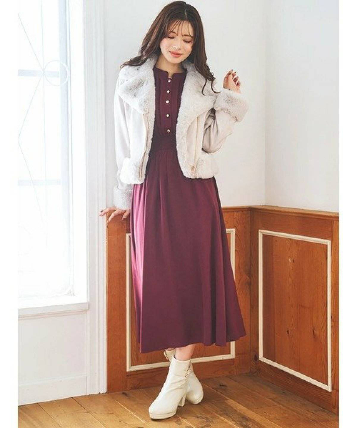 秋冬コーデの女性