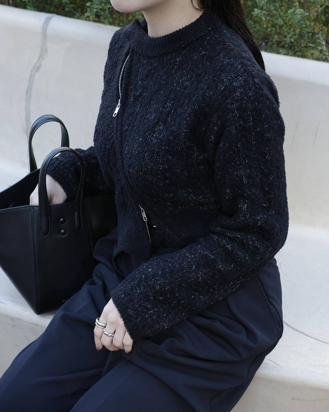 TELOPLANの「Molly Cardigan」コーデ