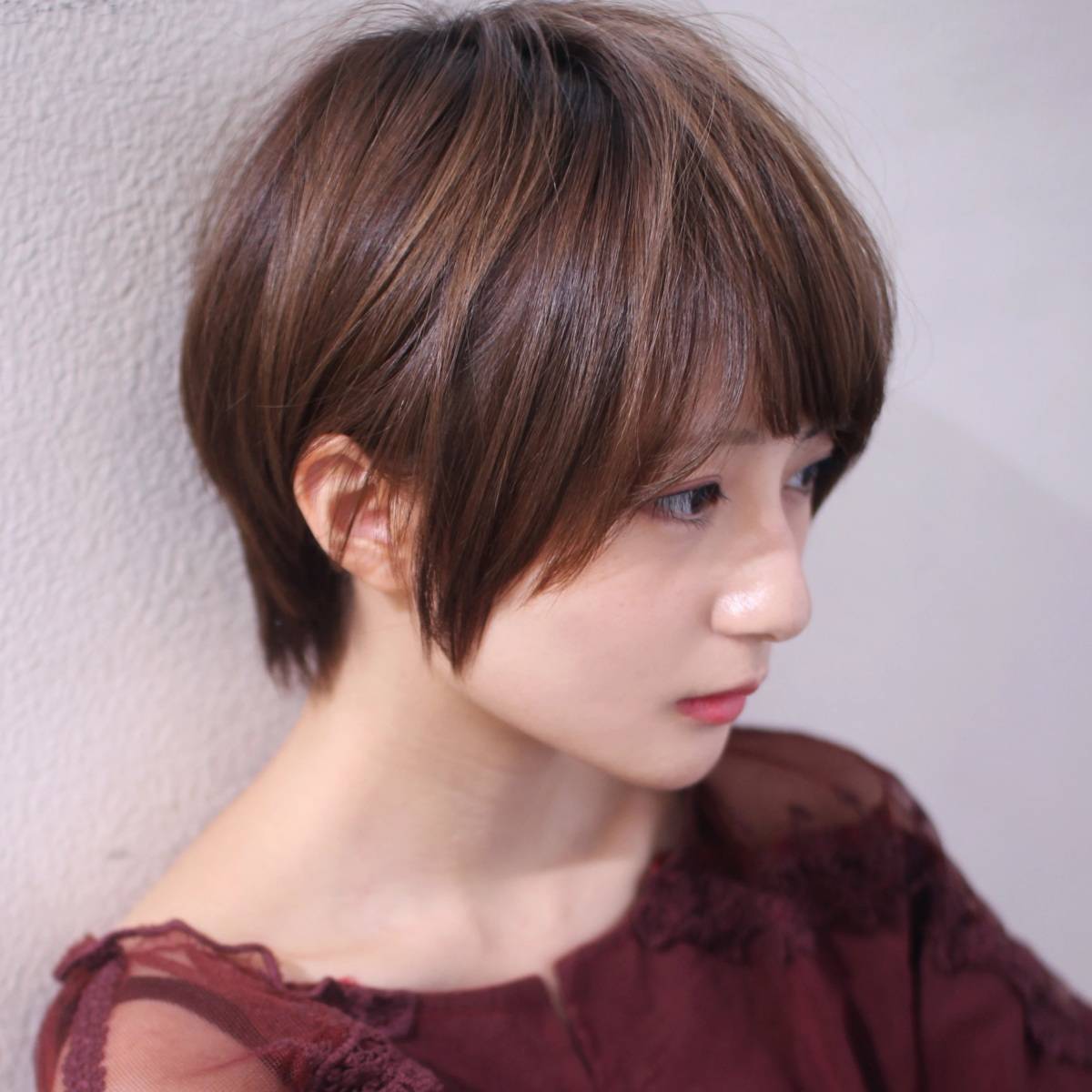 耳掛けひし形ショート