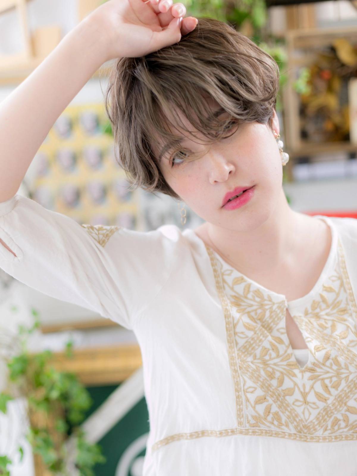 ラフウェーブのハンサムショート