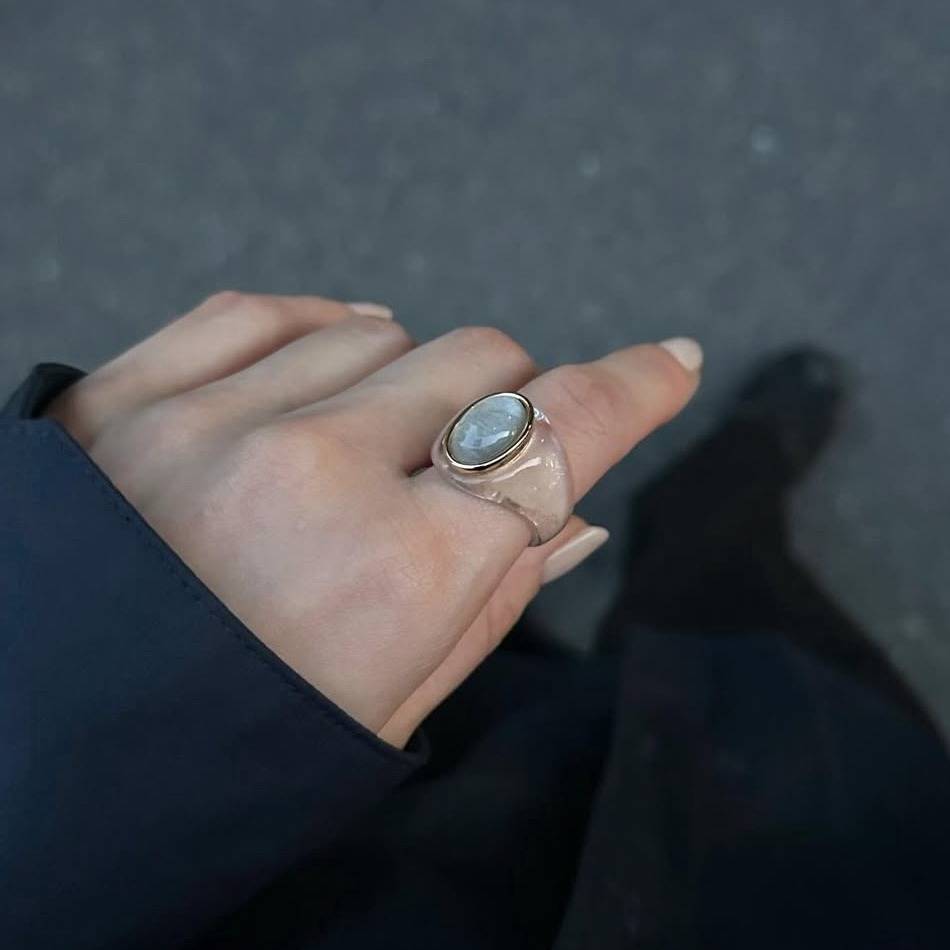 ストーン付きのクリアリング