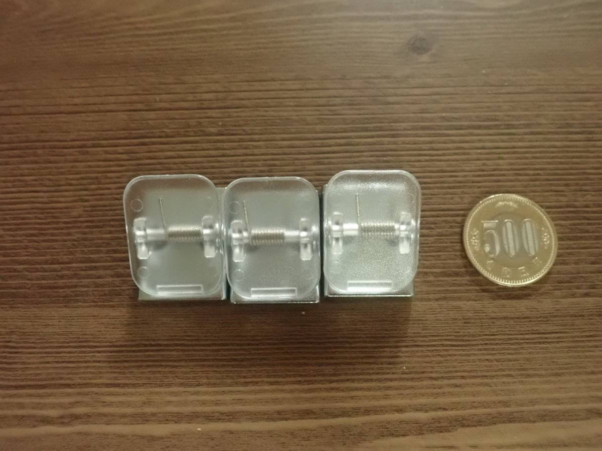 ダイソーのマグネットクリップ(クリア)