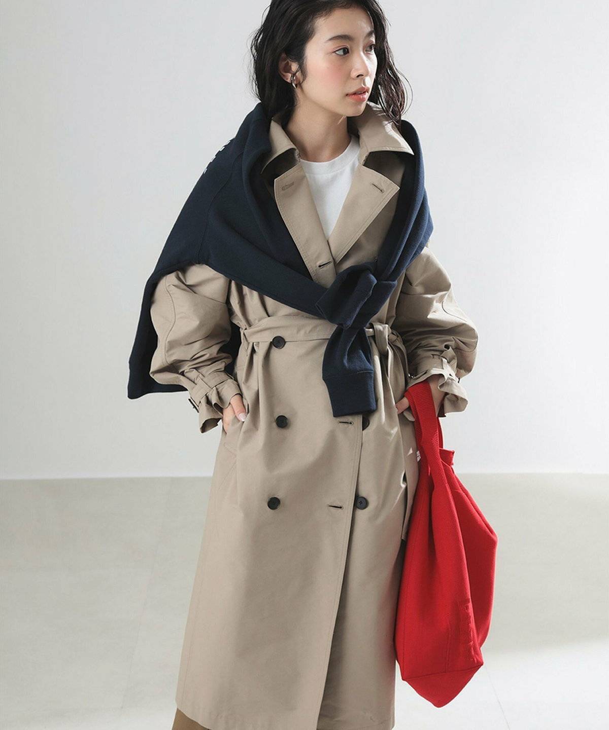 トレンチコートコーデ