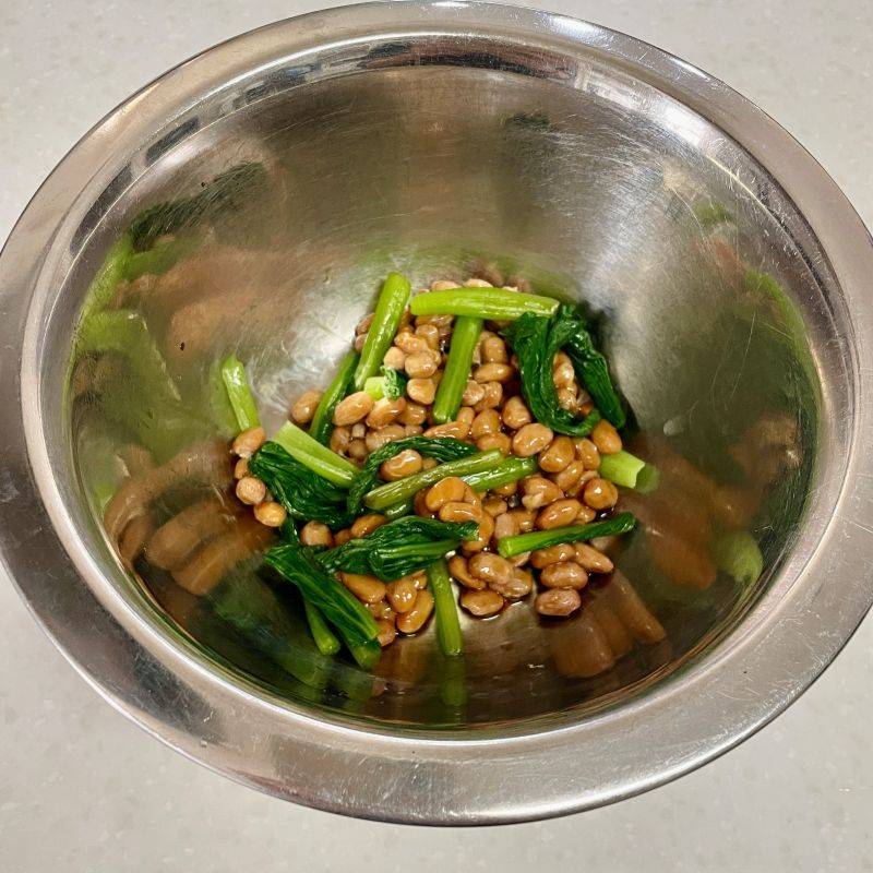 タカノフーズ公式の「青菜納豆」のレシピ
