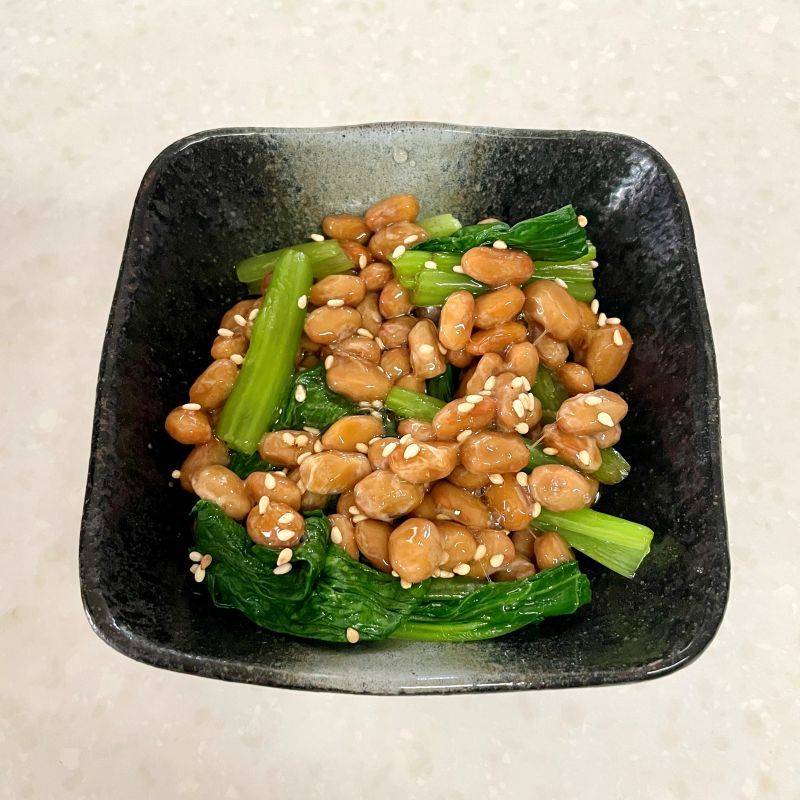 タカノフーズ公式の「青菜納豆」のレシピ