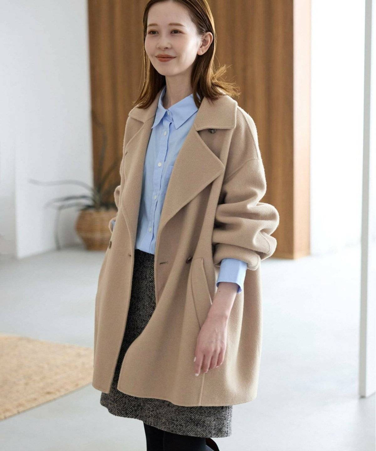 チェスターコートコーデ