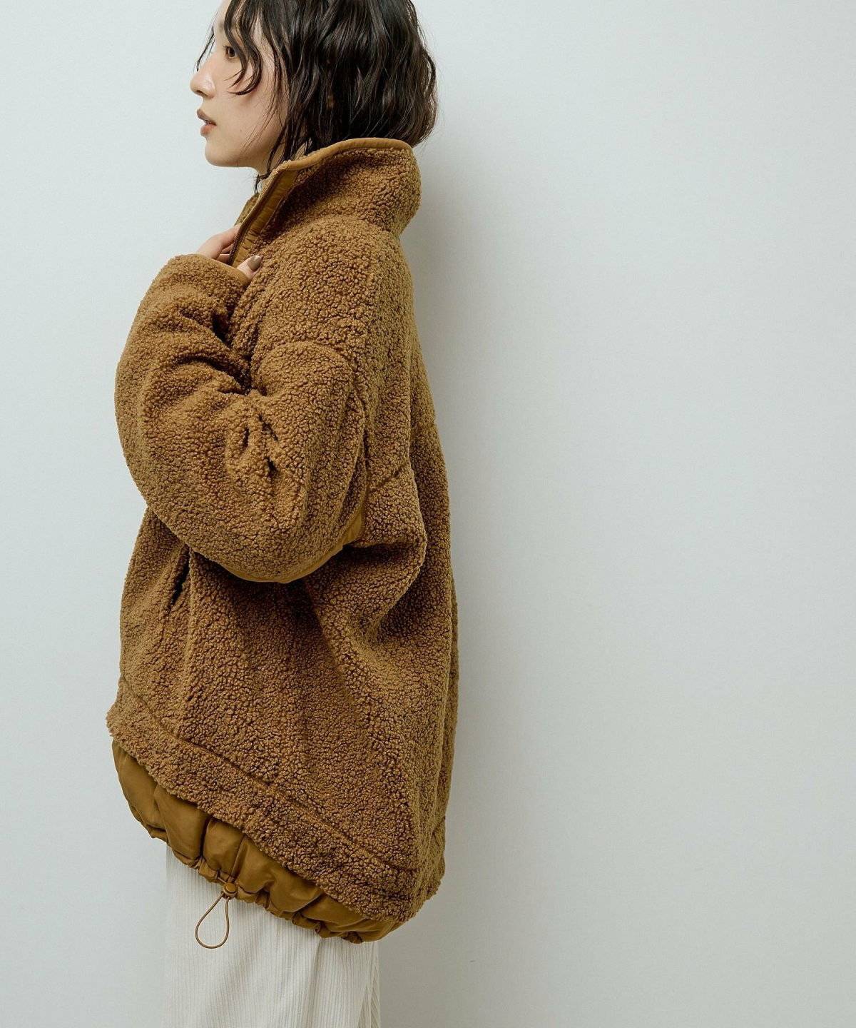 キャメルのコートコーデ