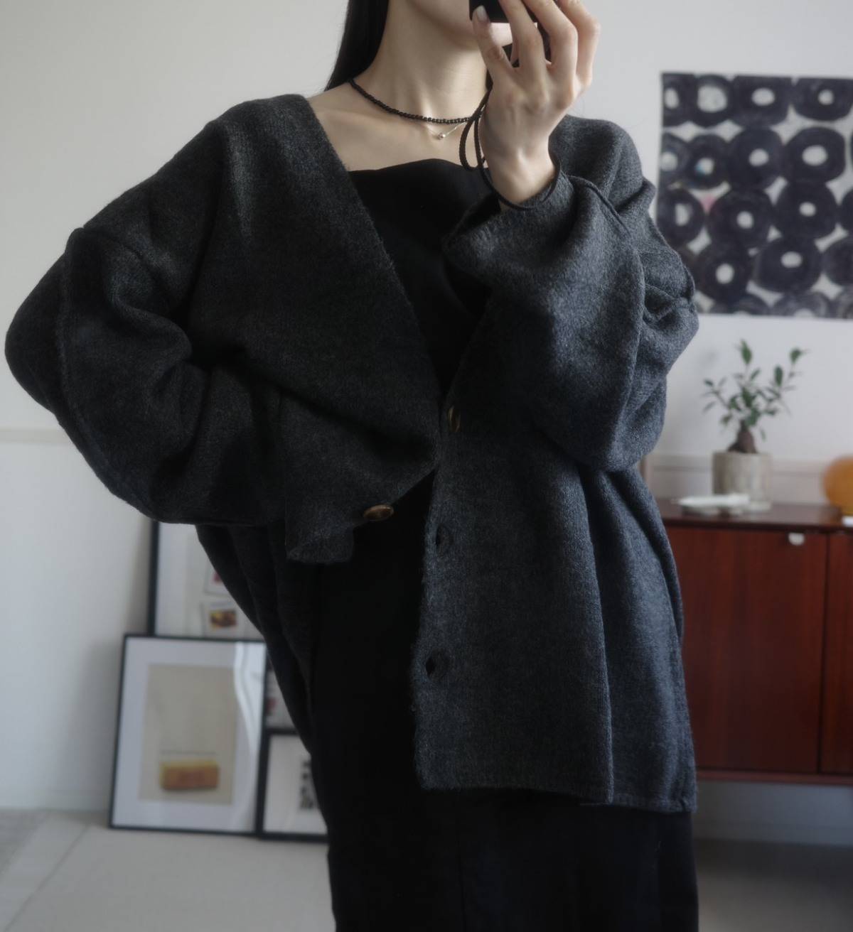 セレクトモカのVネックカーディガン