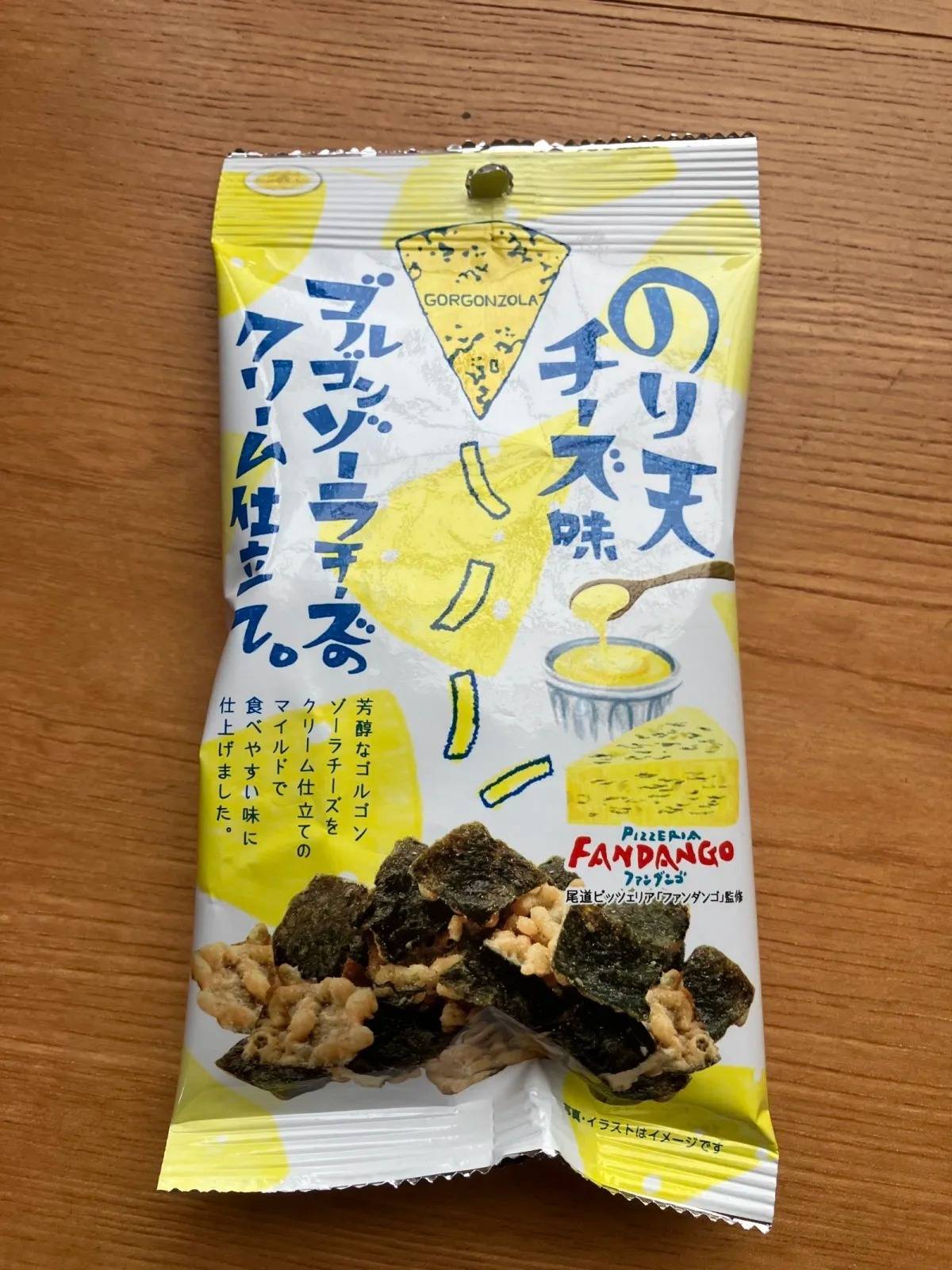 DAISO(ダイソー)：まるか食品 のり天チーズ味ゴルゴンゾーラチーズのクリーム仕立て 20g