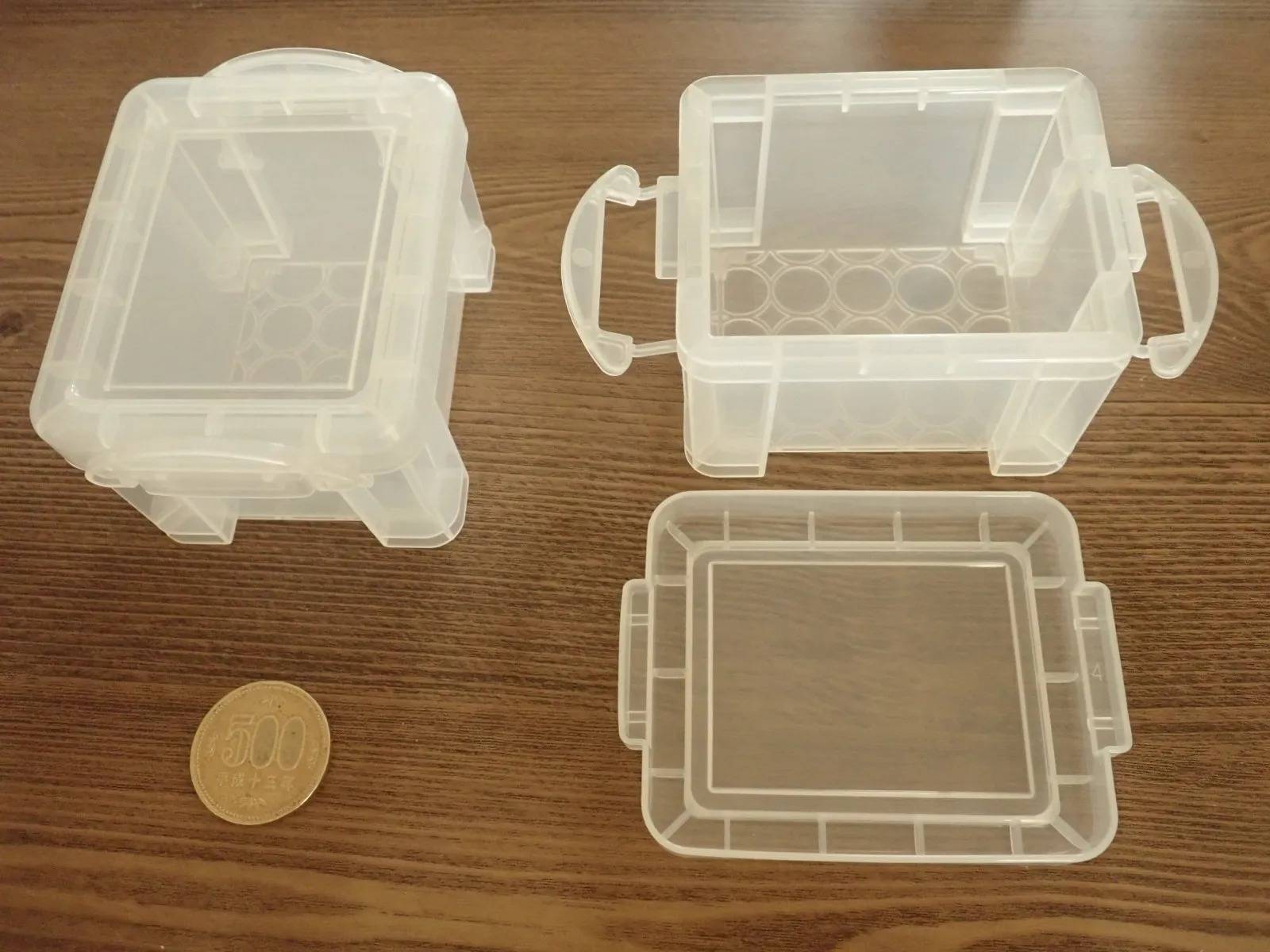 DAISO(ダイソー)：収納ボックス(ミニ、2個)