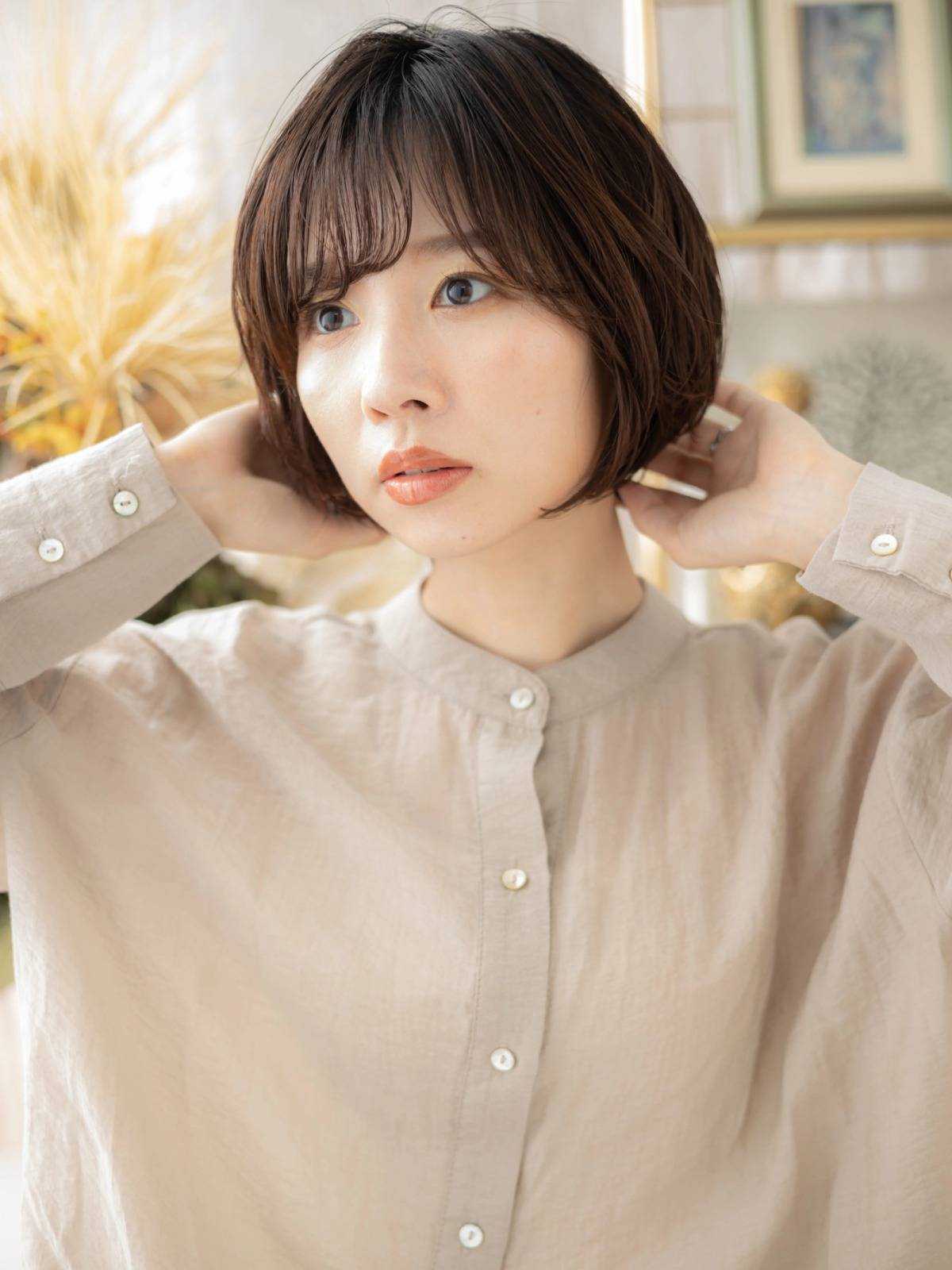 前下がりのゆるふわショート