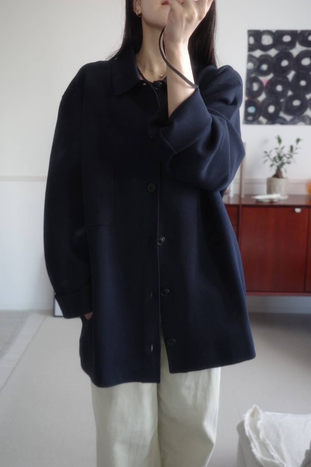 UNIQLO「ミラノリブシャツカーディガン」