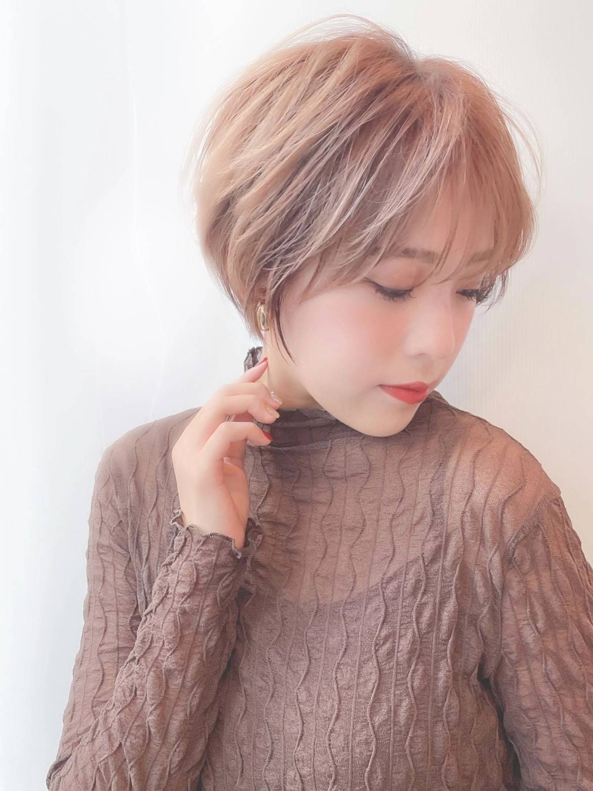 ハイトーンのラフショート