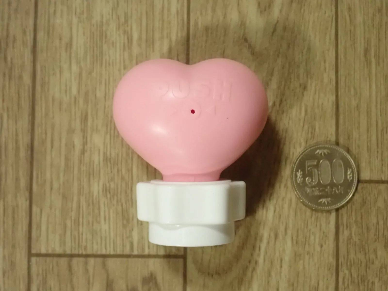 DAISO(ダイソー)：炭酸キャップ ハート