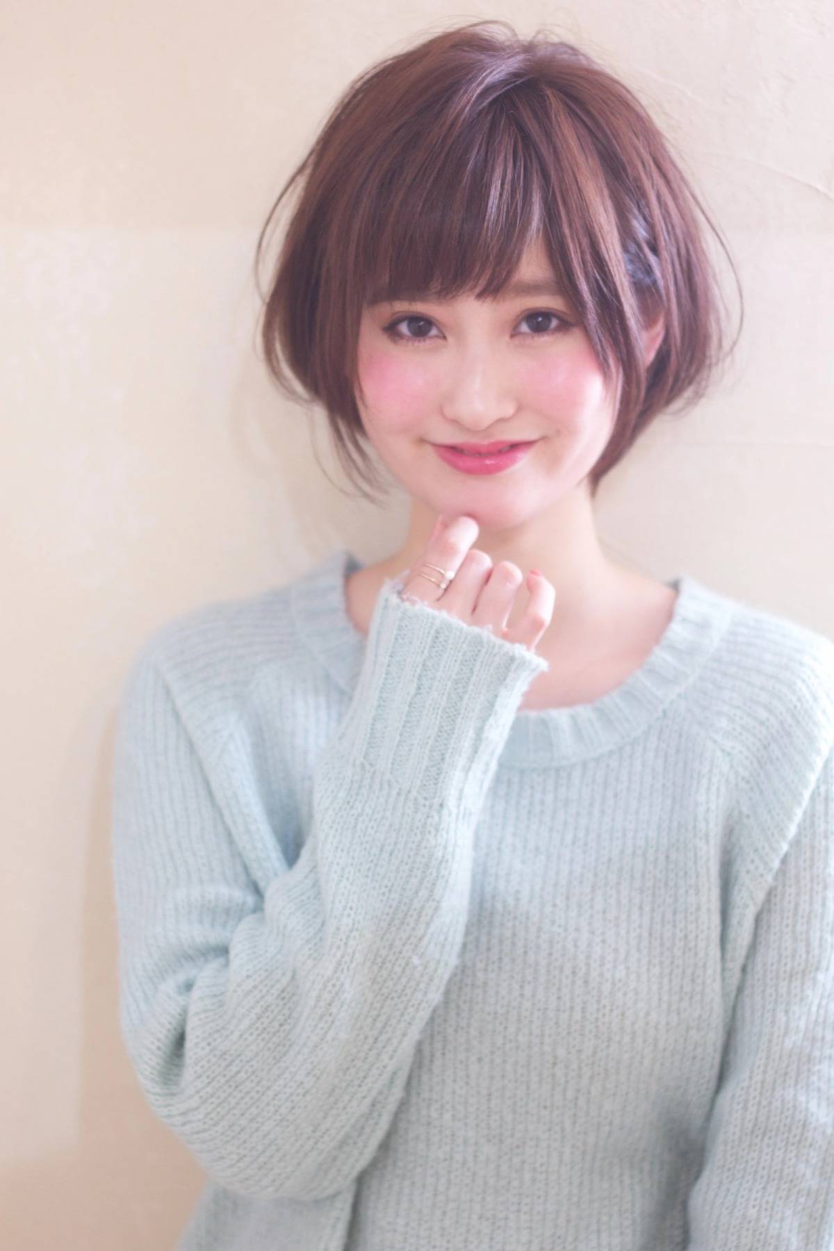 ふわ質感ひし形ショート