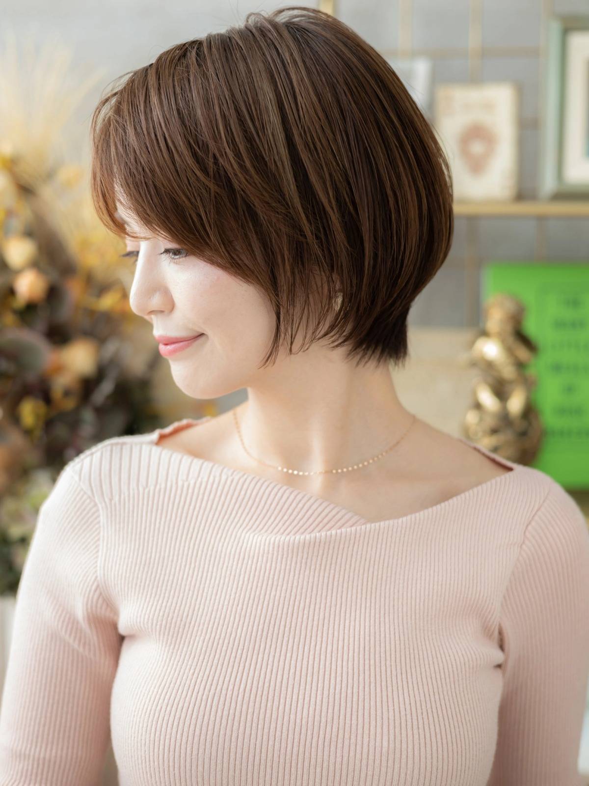 広がりにくい前下がりショート