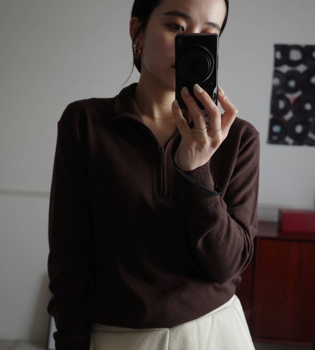 UNIQLO「メリノハーフジップセーター」