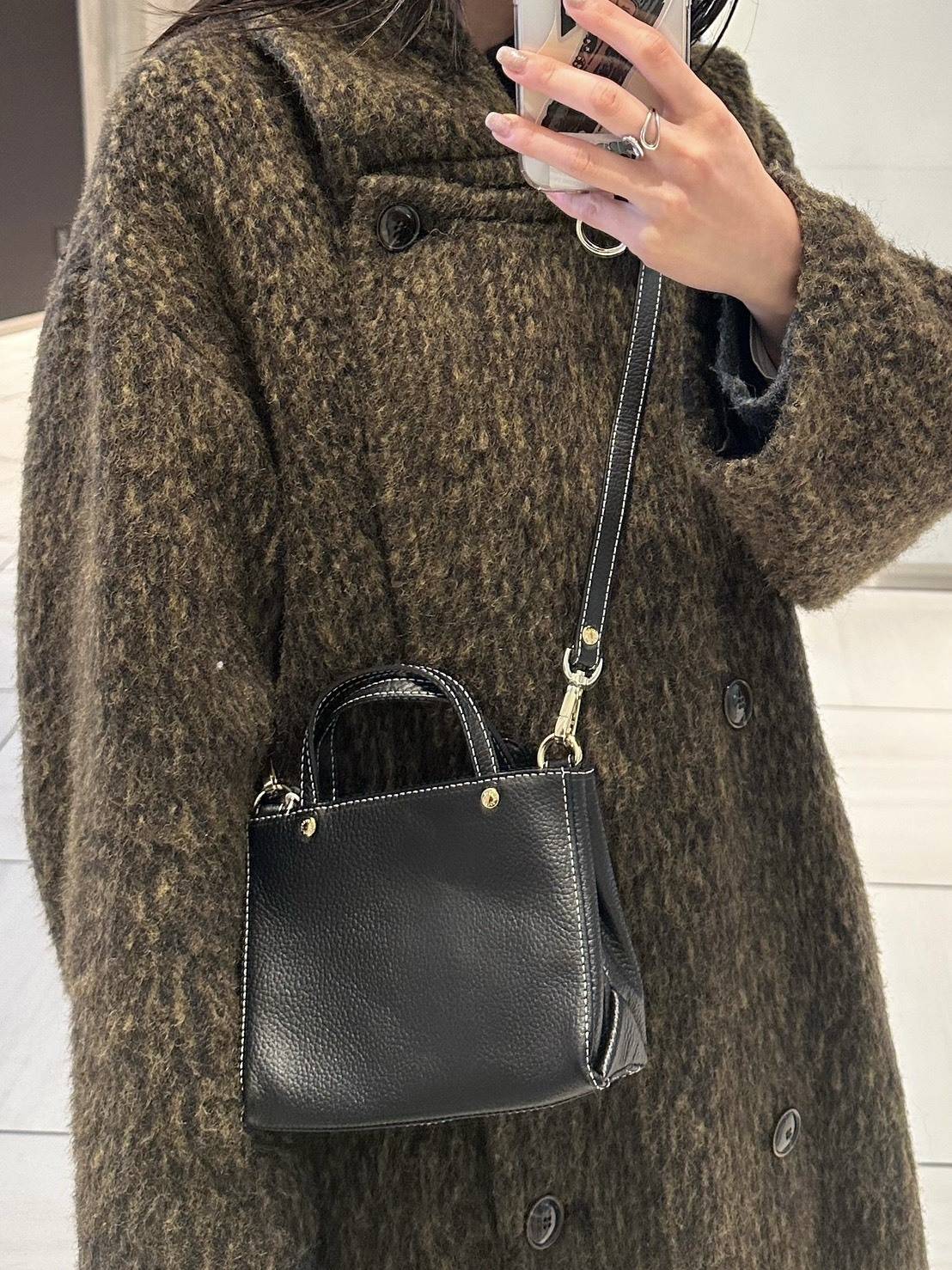 ラシットのソフトレザー 2WAY ミニショルダーバッグ