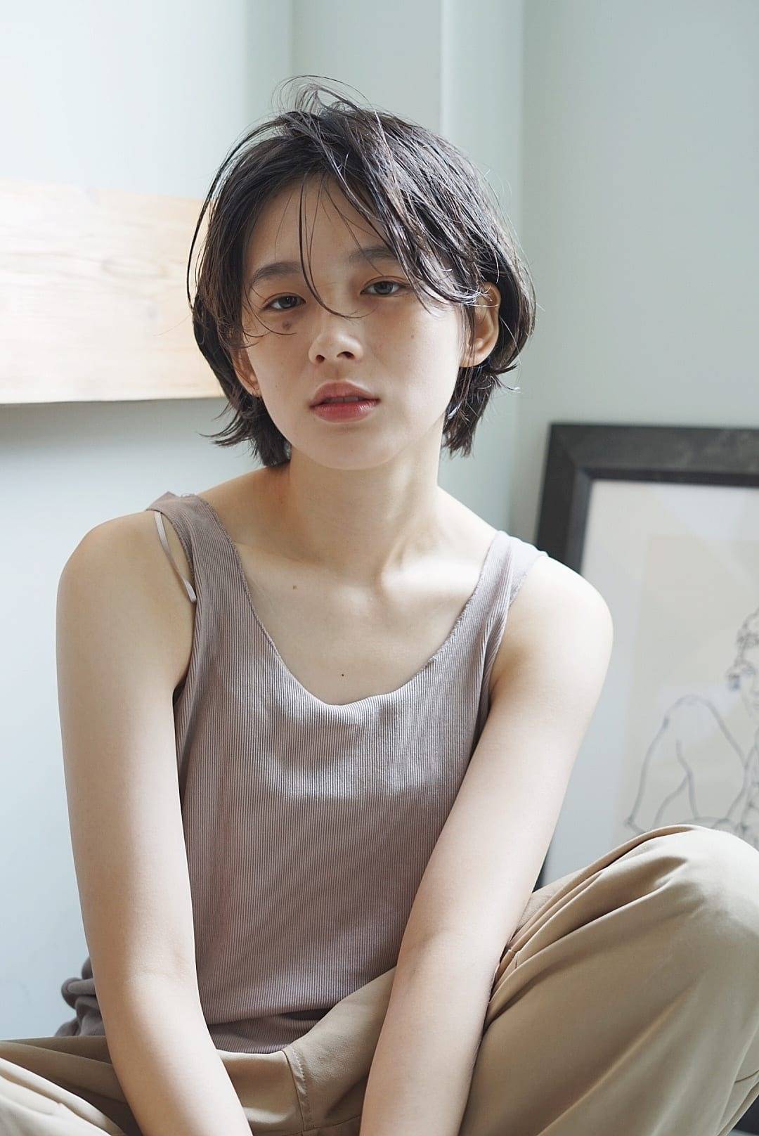 無造作濡れ感ボブ