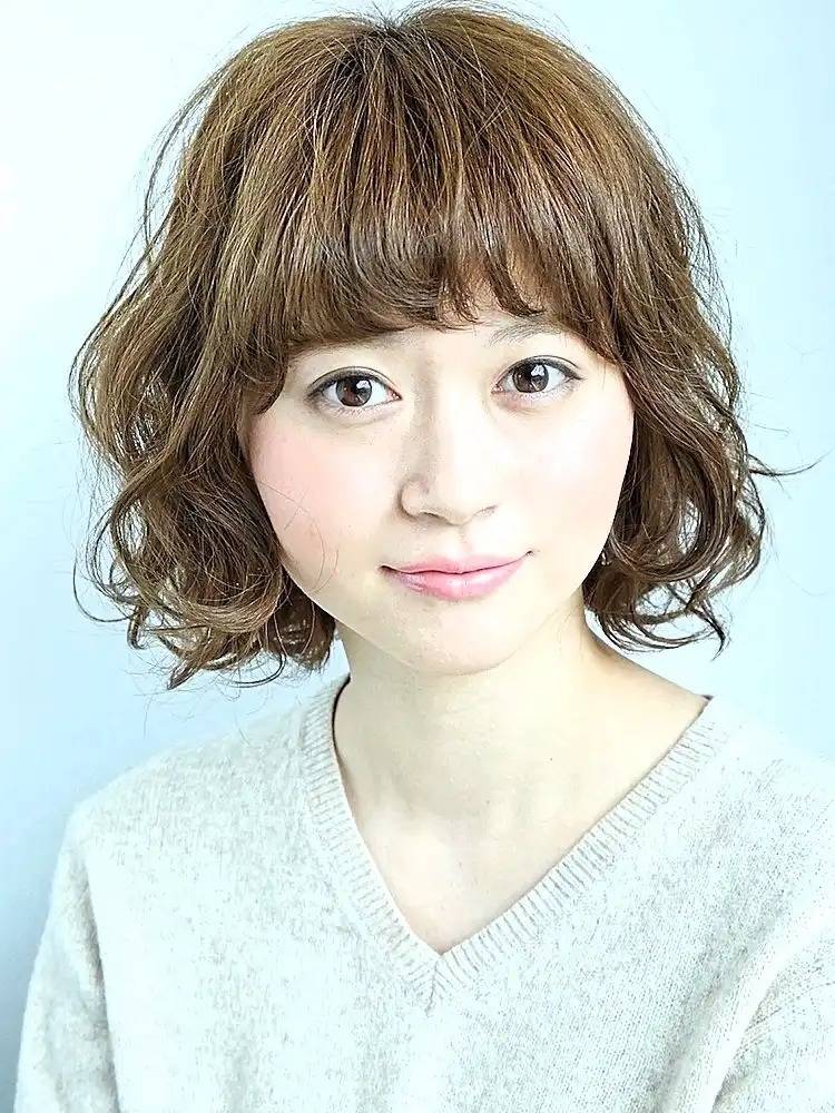 カール感が強いボブ