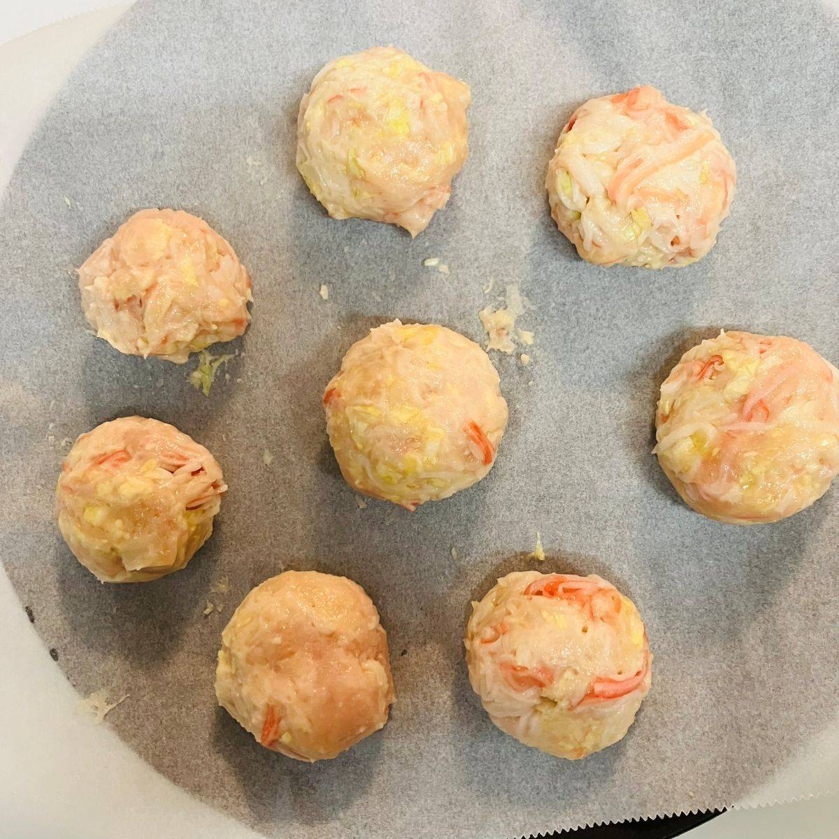 いちまさ公式の「皮なしカニシューマイ風」のレシピ