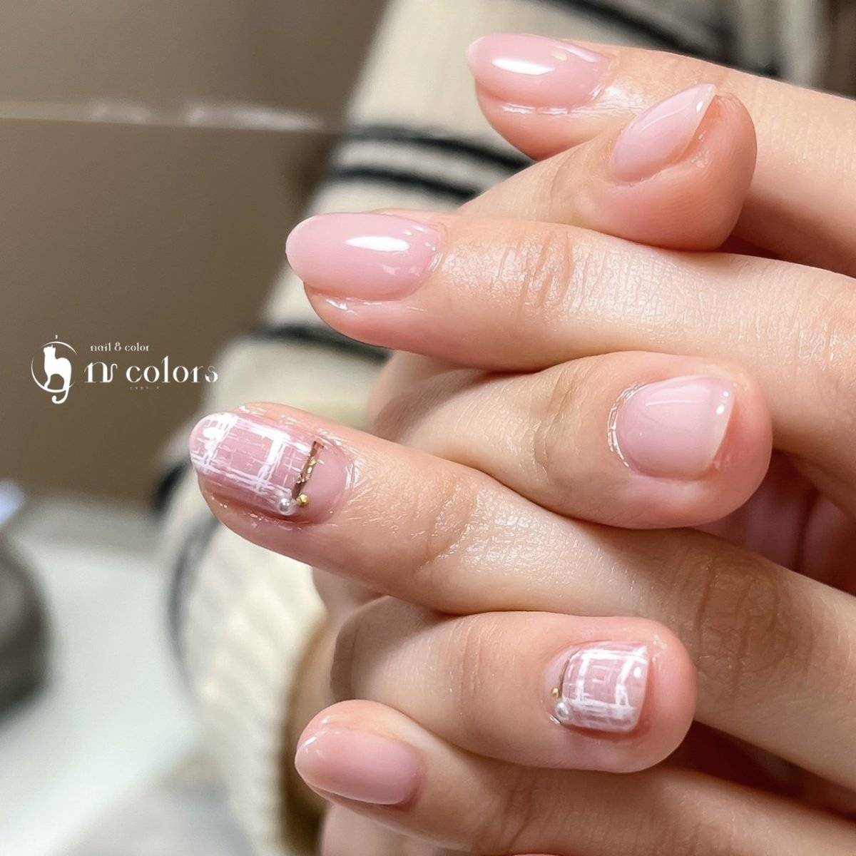 ミルキーピンクネイル