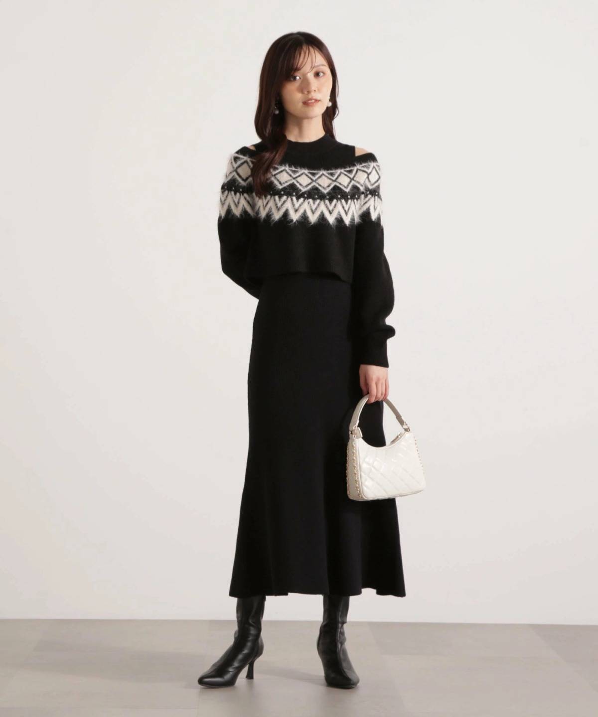 PROPORTION BODY DRESSING ノルディックニットSETUP ワンピース