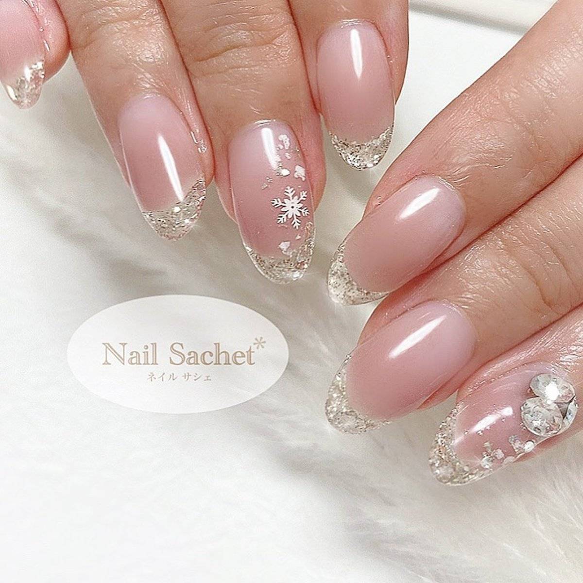 ヌーディーピンクネイル