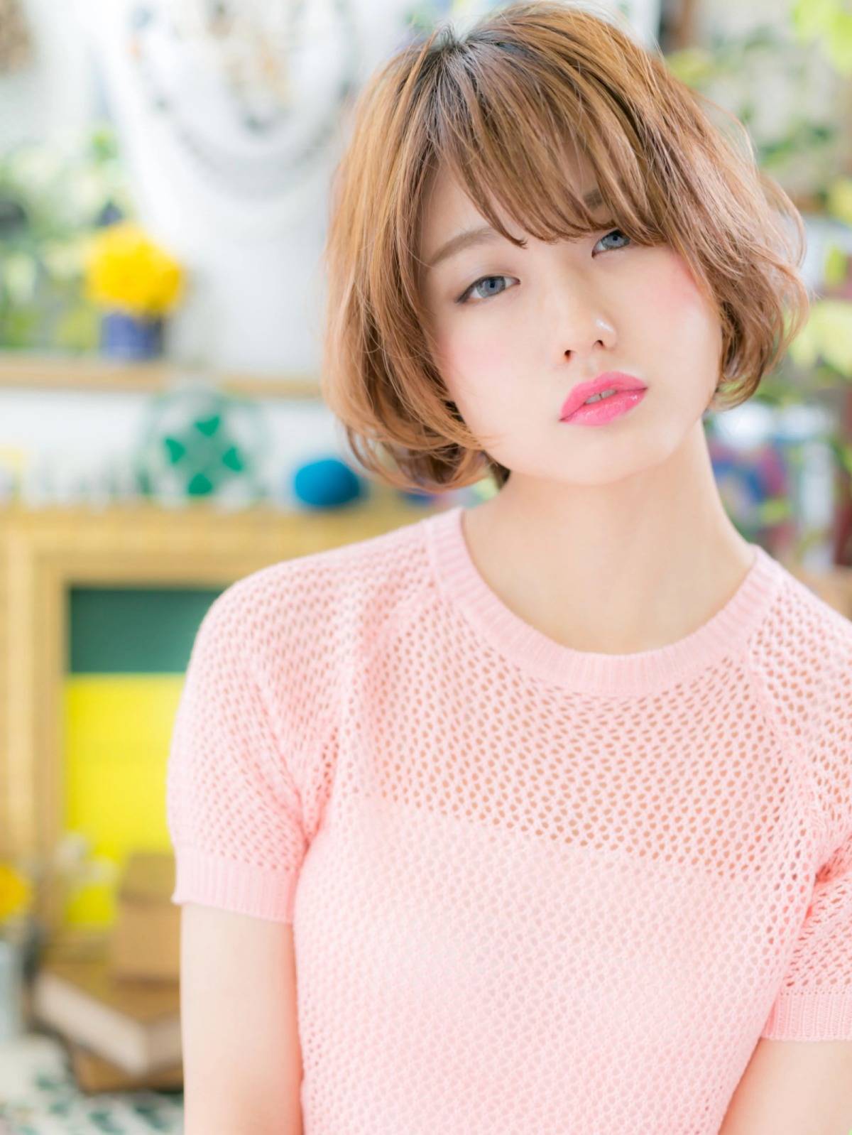 やわらかくせ毛風ボブ