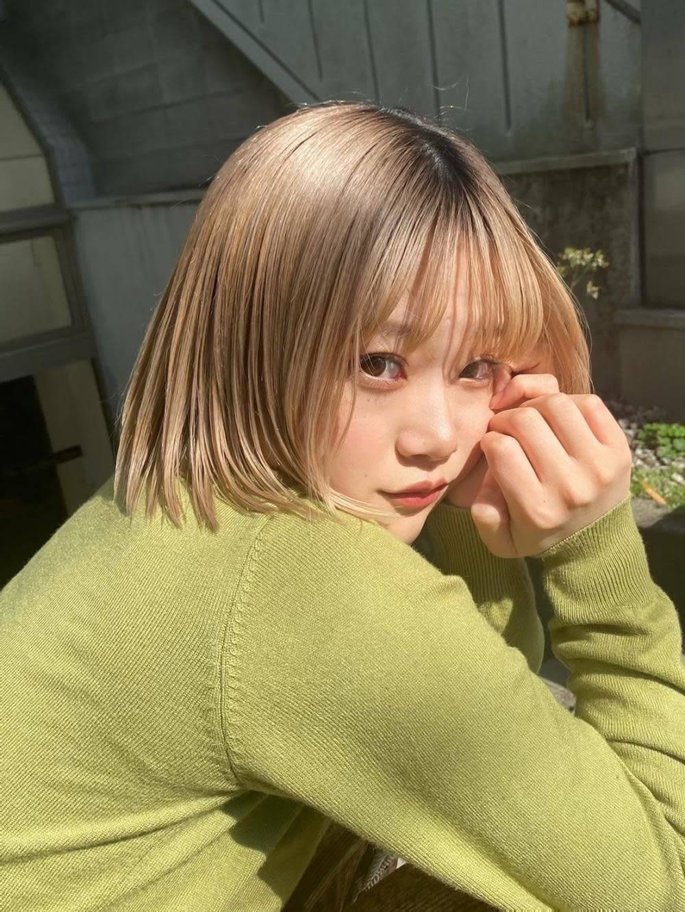 ハイトーンカラーボブ