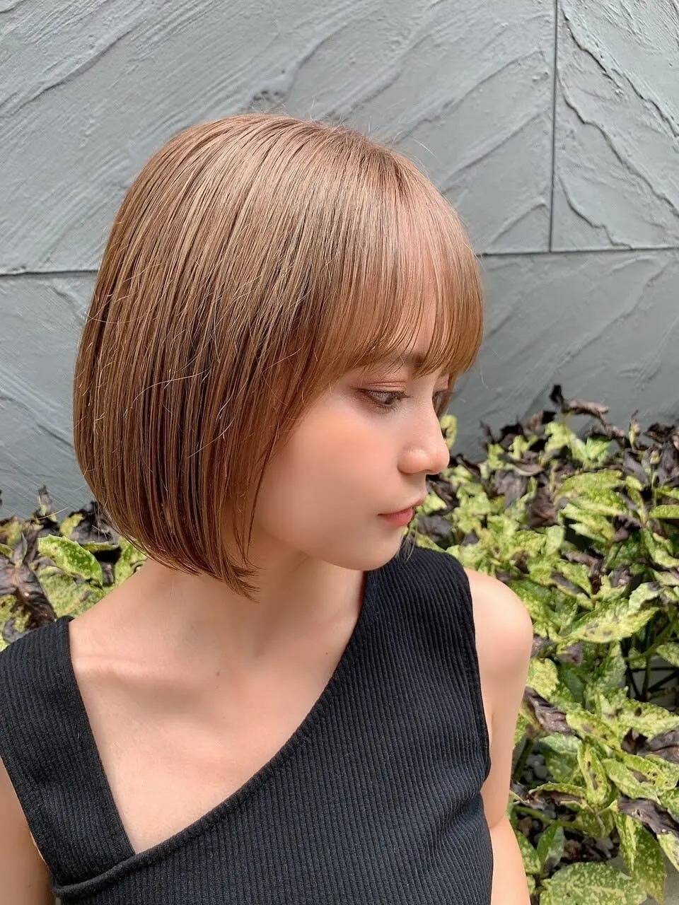 ぺたんこ見えしやすいボブ