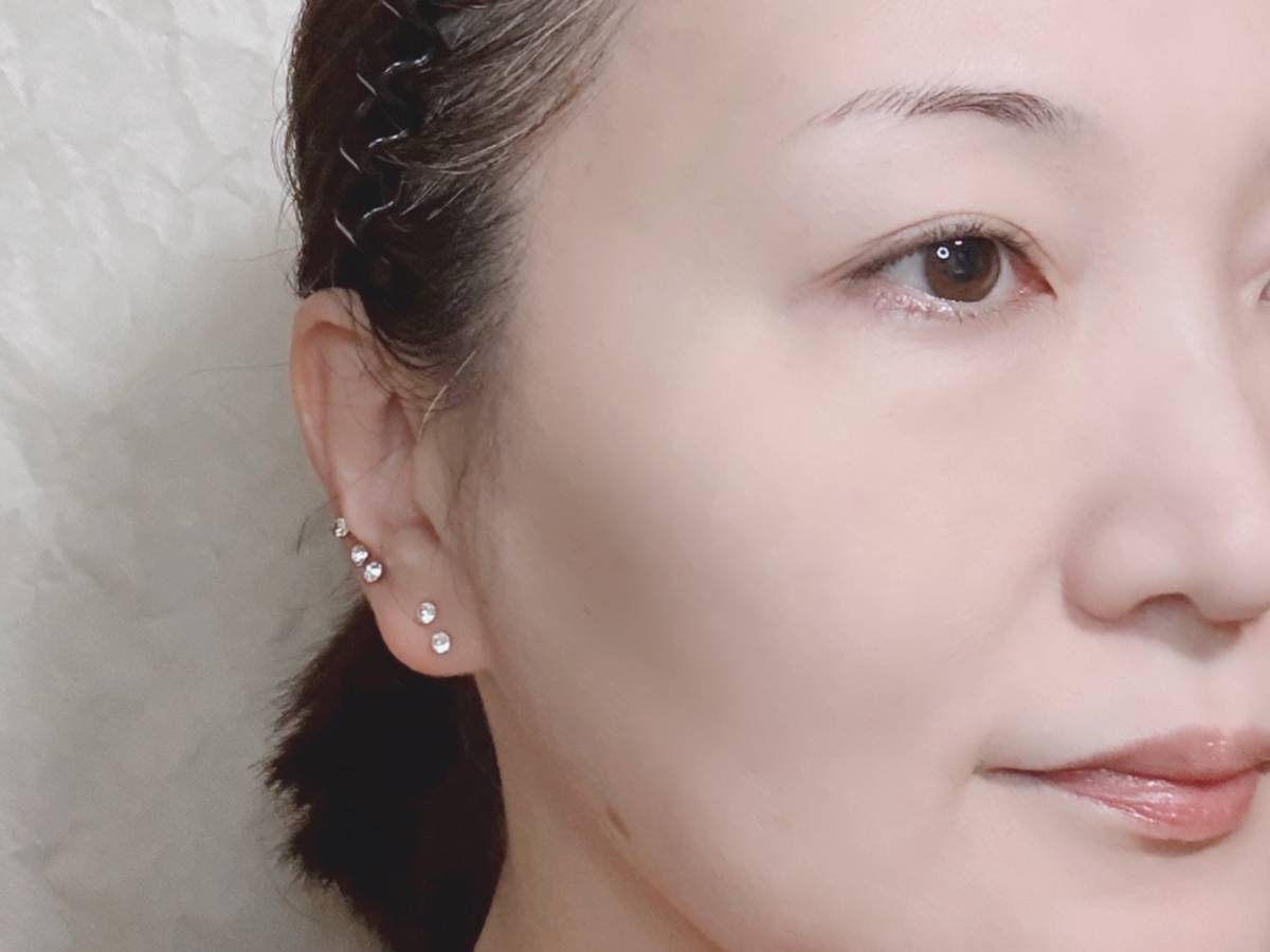 vim BEAUTY ヴィム ビューティー キープコンフィデンスパウダー フェイスパウダー 塗布後 筆者顔