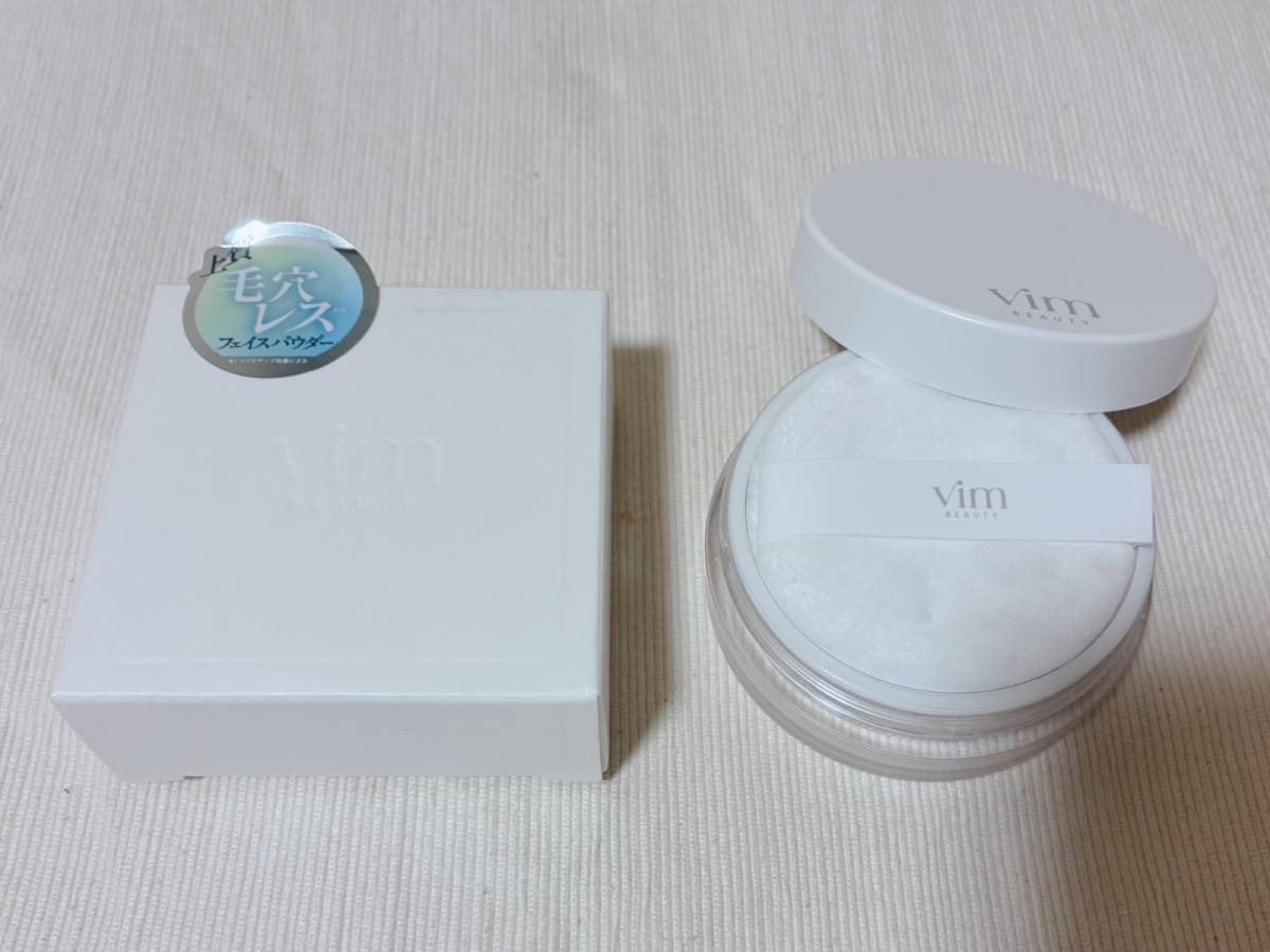 vim BEAUTY ヴィム ビューティー キープコンフィデンスパウダー フェイスパウダー パケ 本体 蓋開け