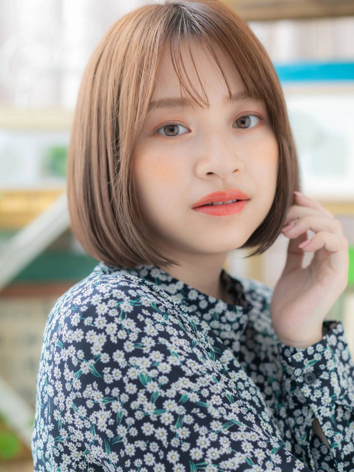 前下がりのシンプルボブ