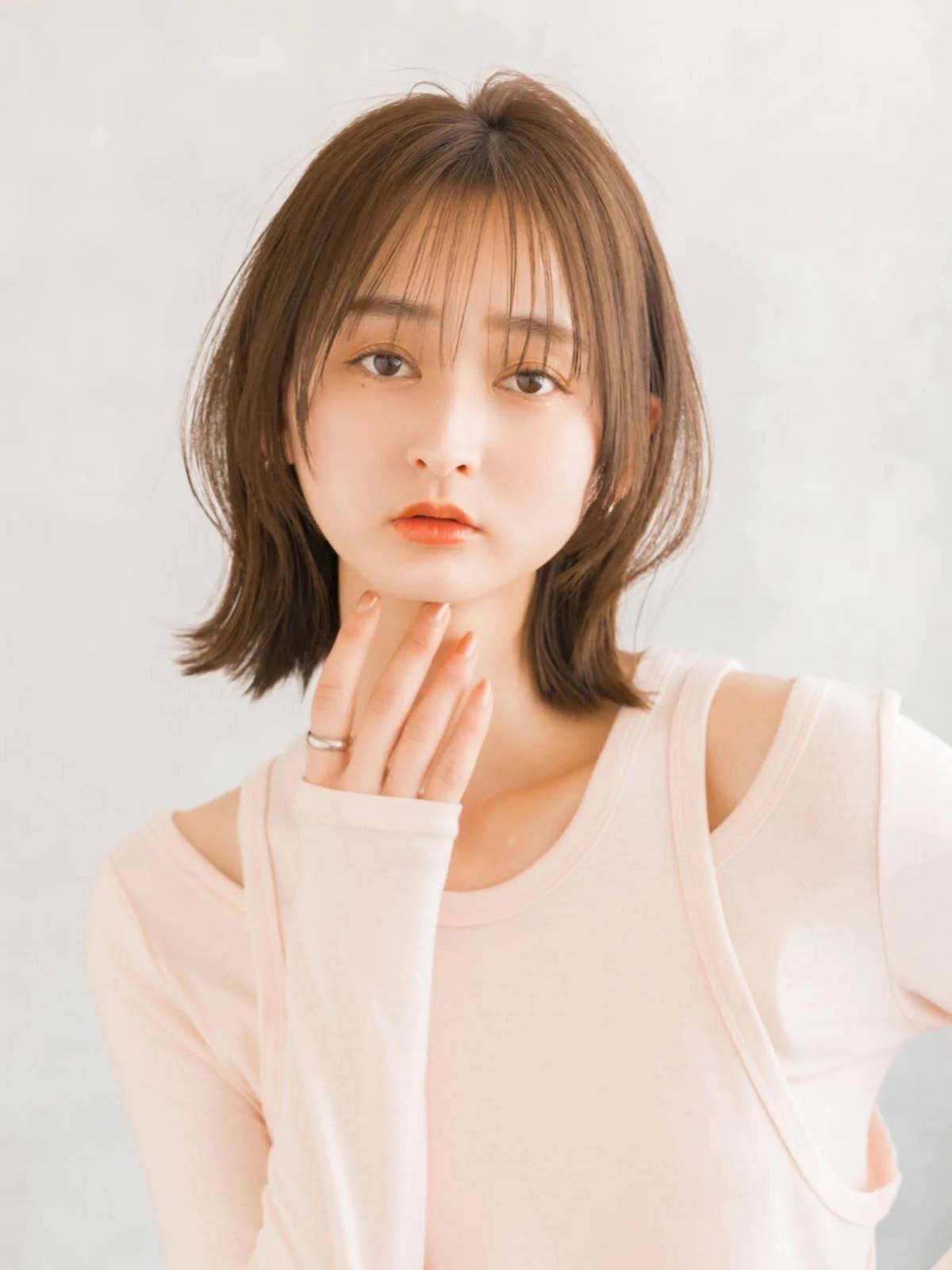 シアーカラーのくびれボブ